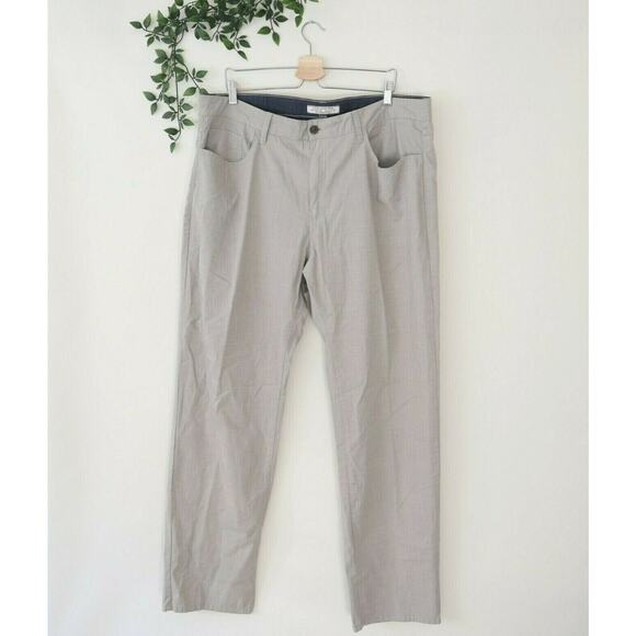 Flag & Anthem Men's Relaxed Fit Arthur End On End Pants Size 40/34 Khaki - Picture 1 of 4